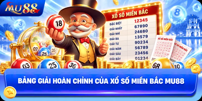 Bảng Giải Hoàn Chỉnh Của Xổ Số Miền Bắc MU88